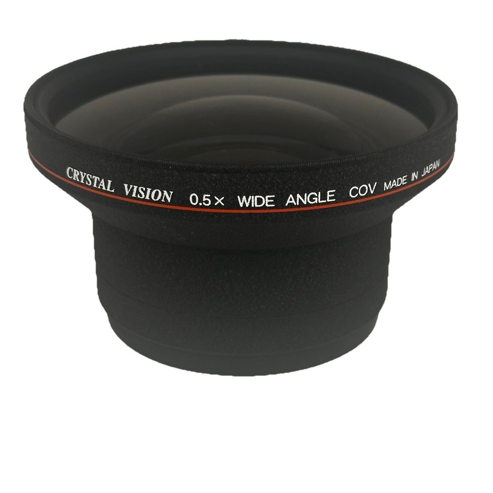 Vintage Crystal Vision 0.5x Wide Angle Converter Attachment For Canon‎ & Others